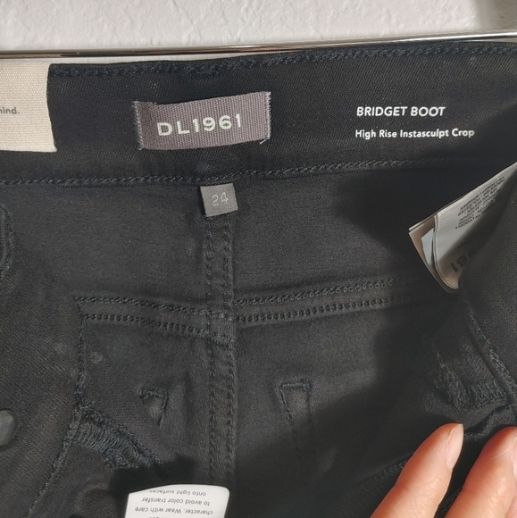 NWT DL1961 Black Bridget Boot Jean Size 24 - Picture 3 of 6